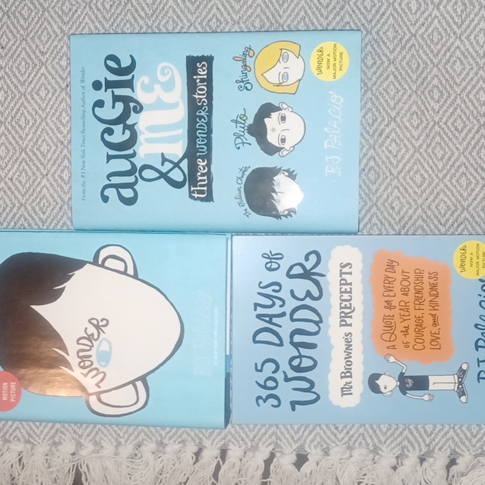 Wonder, Auggie &Me and 365 Days...books